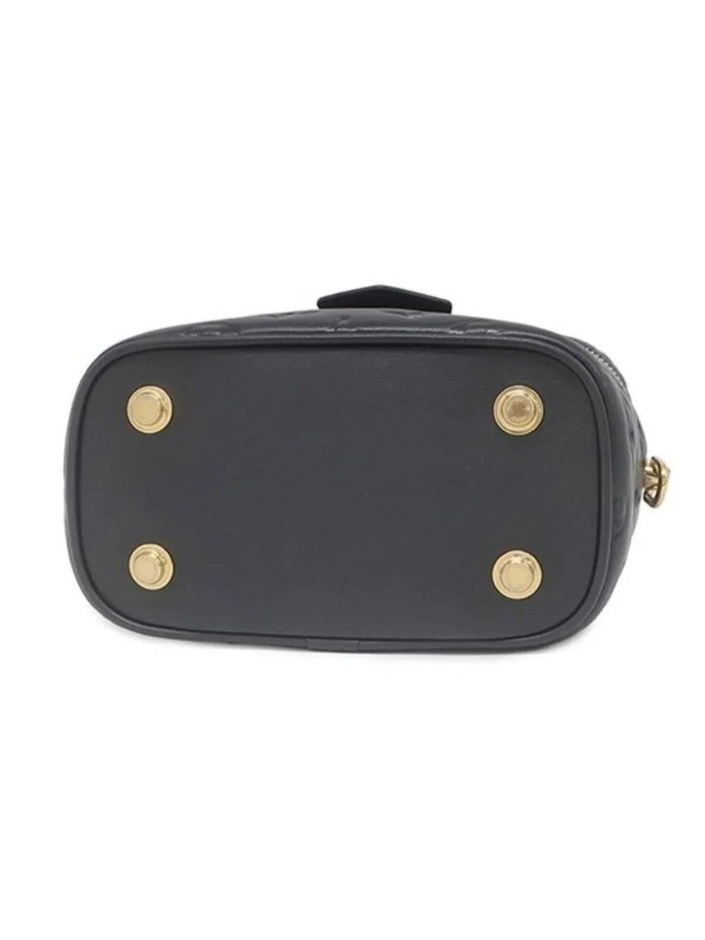 Louis Vuitton 2-Way Bag Vanity Cousin PM Leather Black Gold Pink Chain